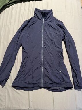 Lululemon Athletica Navy Cinch Waist Full-Zip Jacket Midnight Navy